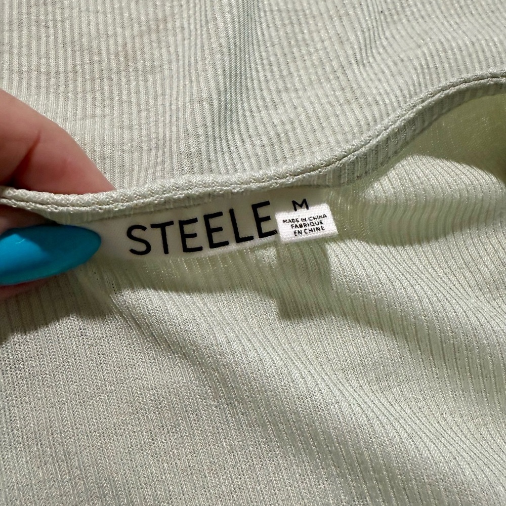 NWT Steele Urban Outfitters Harley Top in Dusted Sage Sz Medium - Picture 9 of 11
